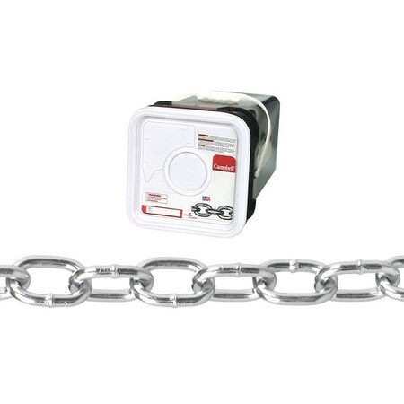 Campbell Chain & Fittings Campbell No. 2/0 Passing Link Carbon Steel Chain 3/16 in. D X 200 ft. L 309526